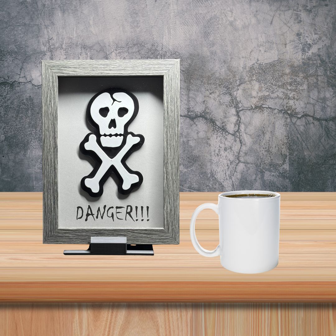 Danger Skull Shadowbox
