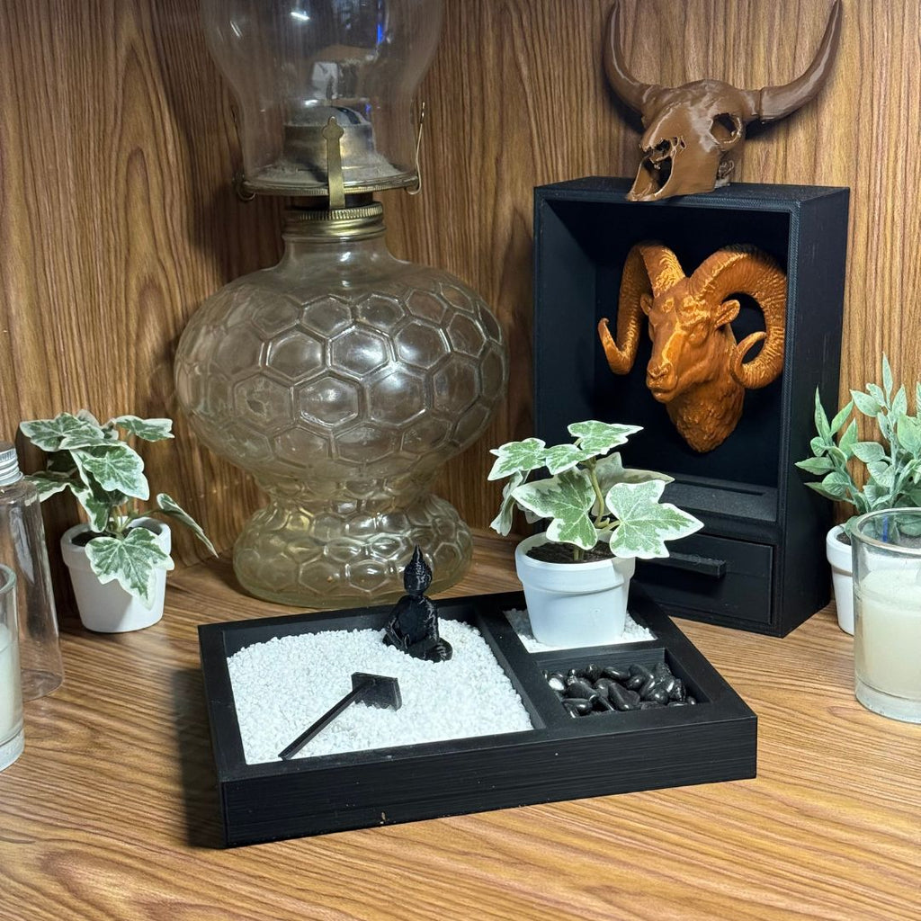 Black Zen Rock Garden