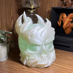 White Skull Sphere Lamp