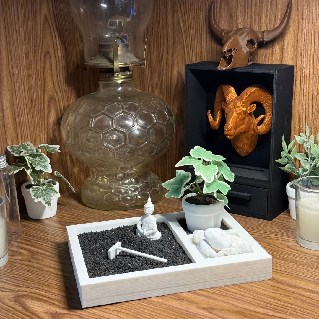 White Zen Rock Garden