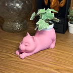 Stretching Cat Planter