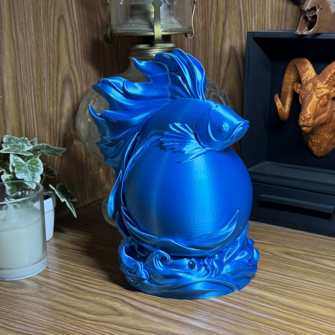 The Blue Fish Sphere Lamp
