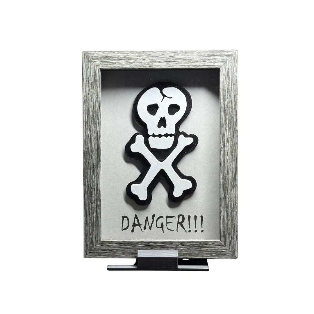 Danger Skull Shadowbox