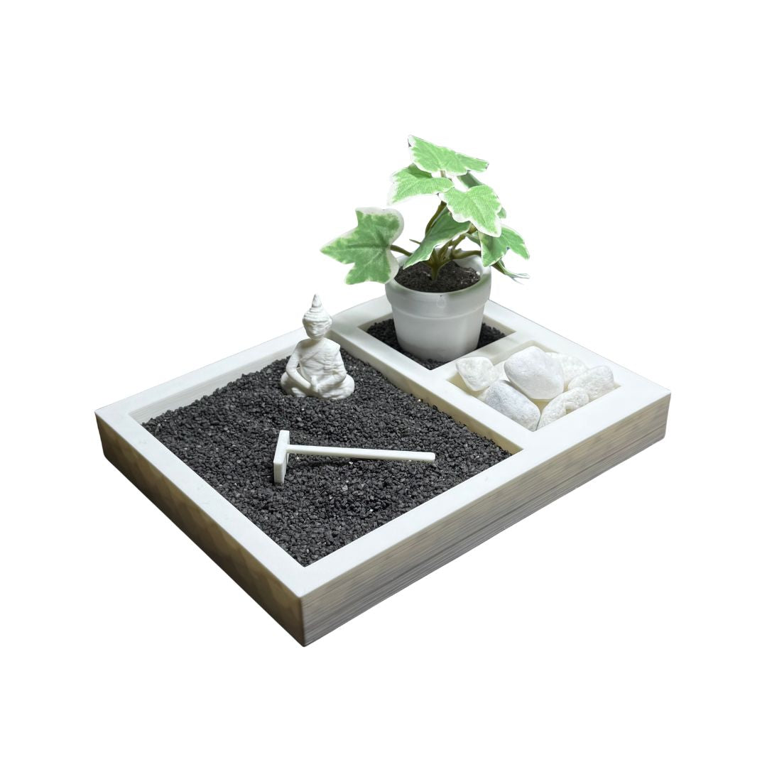 White Zen Rock Garden