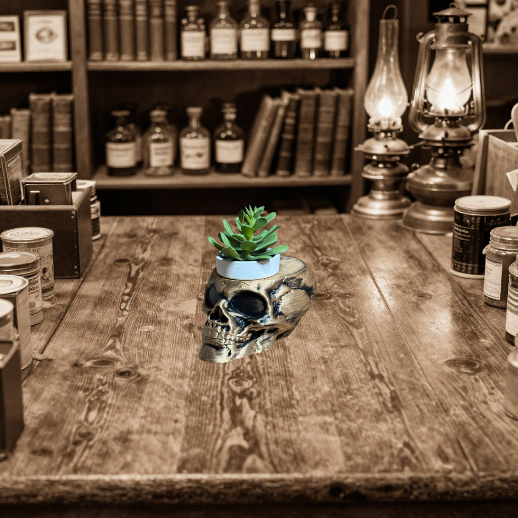The Dark Skull Planter