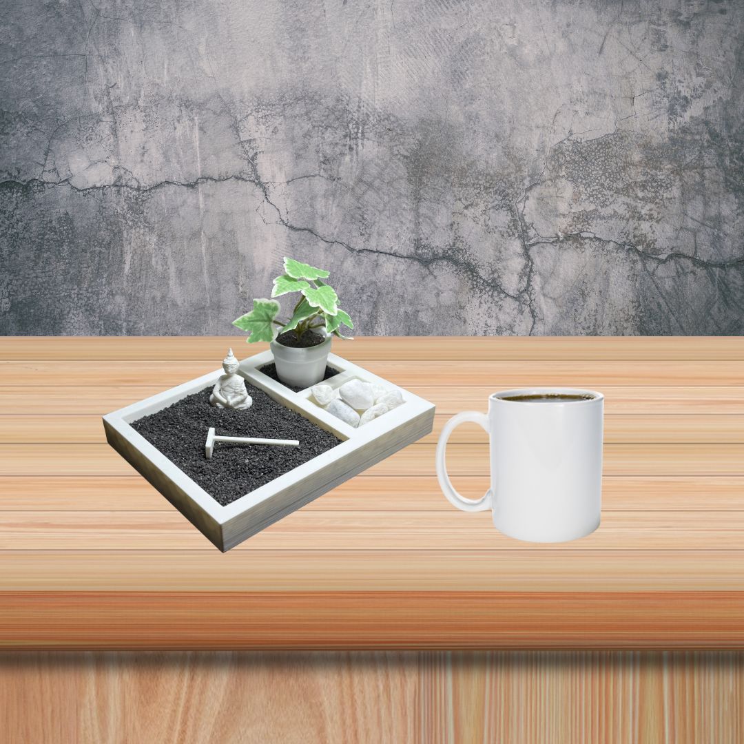 White Zen Rock Garden