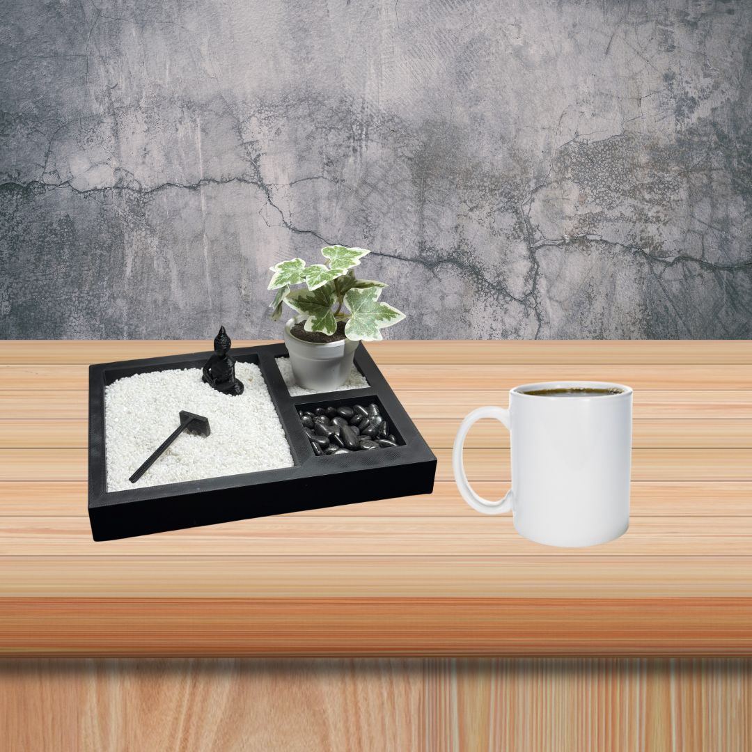 Black Zen Rock Garden