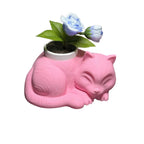 Sleeping Cat Planter