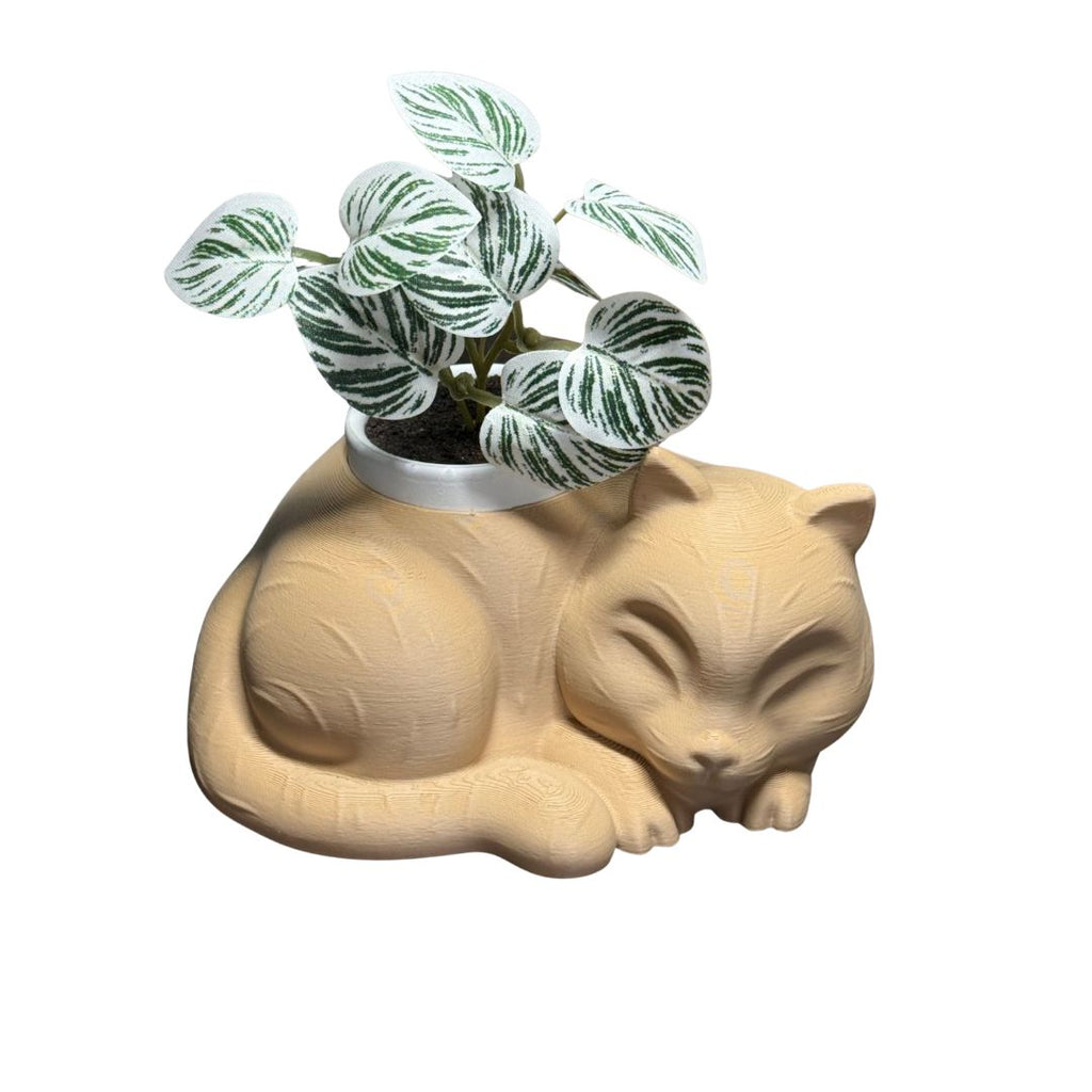 Sleeping Cat Planter