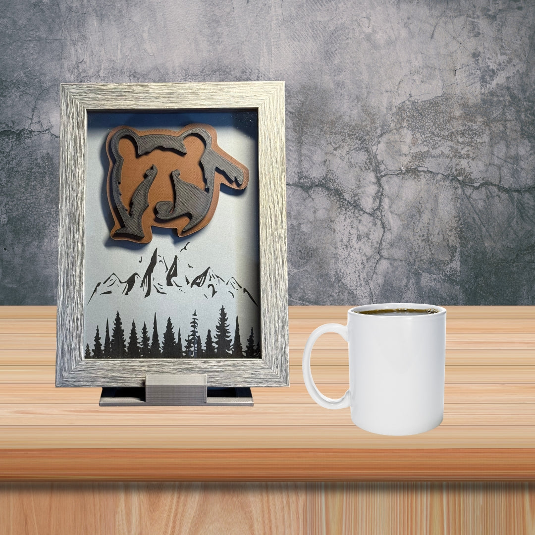 Mountain Bear Shadowbox