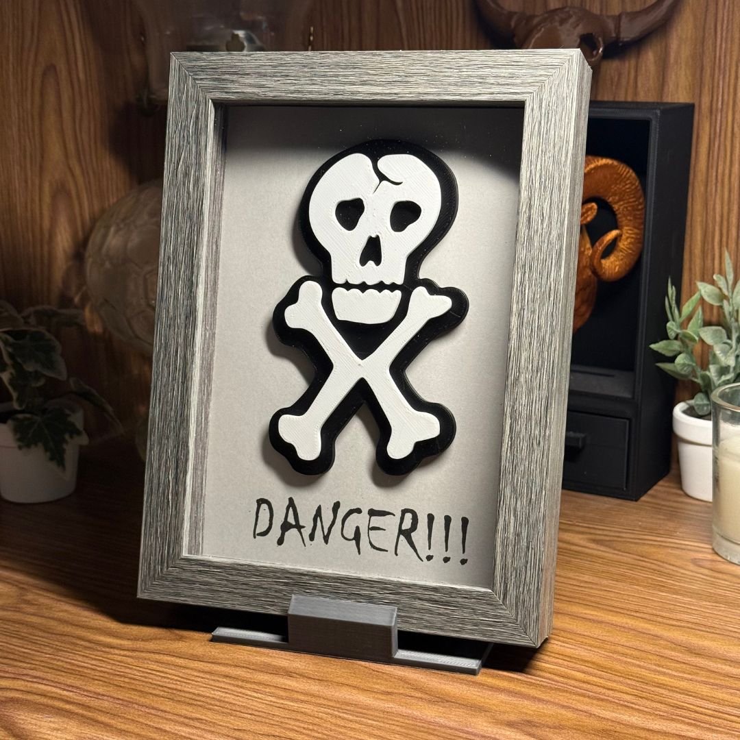 Danger Skull Shadowbox
