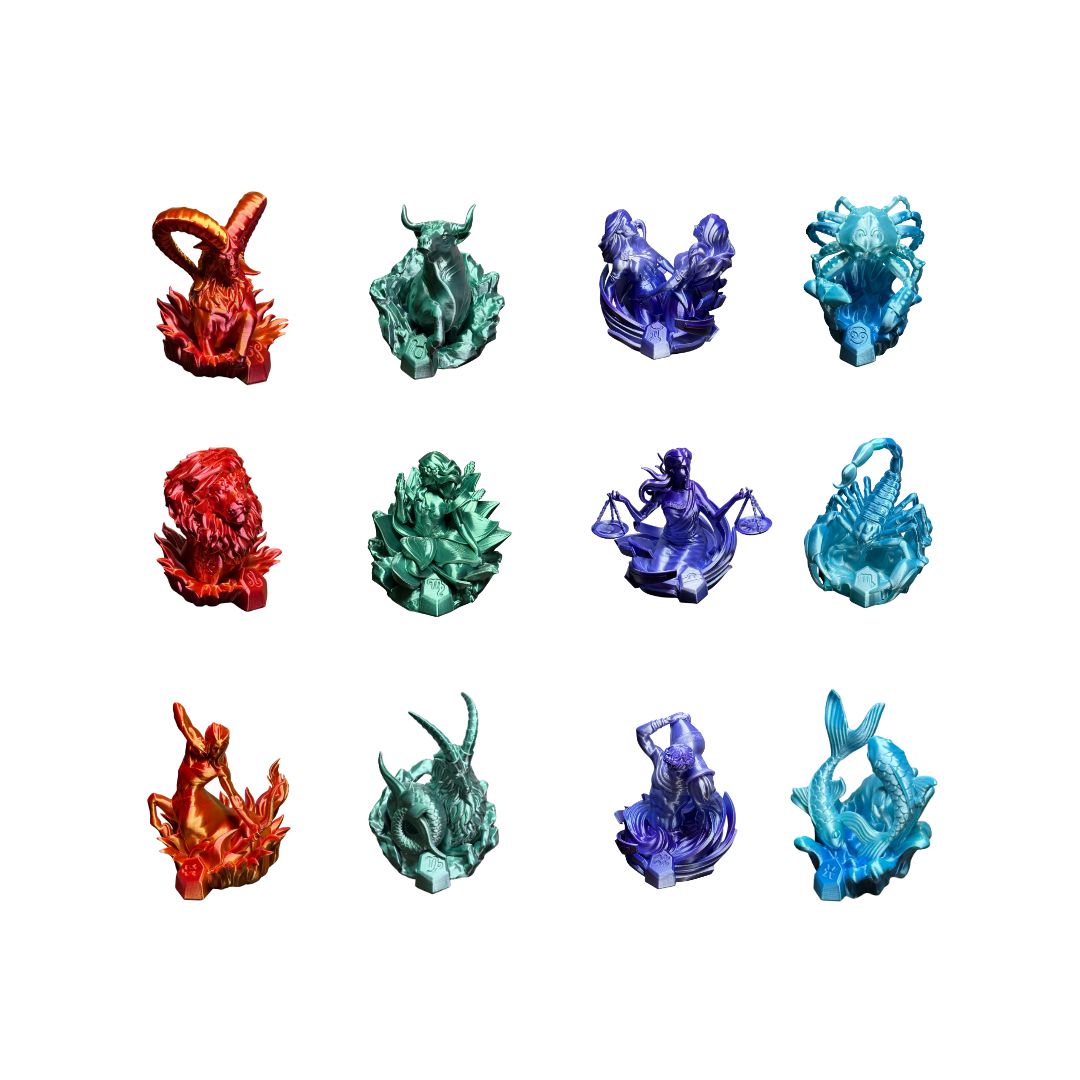Set of Astrology Statuettes